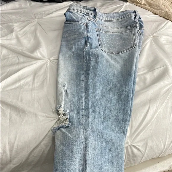 Slim Fit Blue Jeans with Faded Wash - Picture 7 of 8